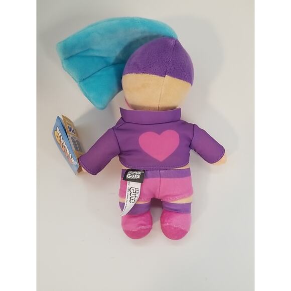 Stumble Guys Veloci T With Purple Jacket 8-Inch Plush Pink Blue Purple Brand New - Picture 2 of 4